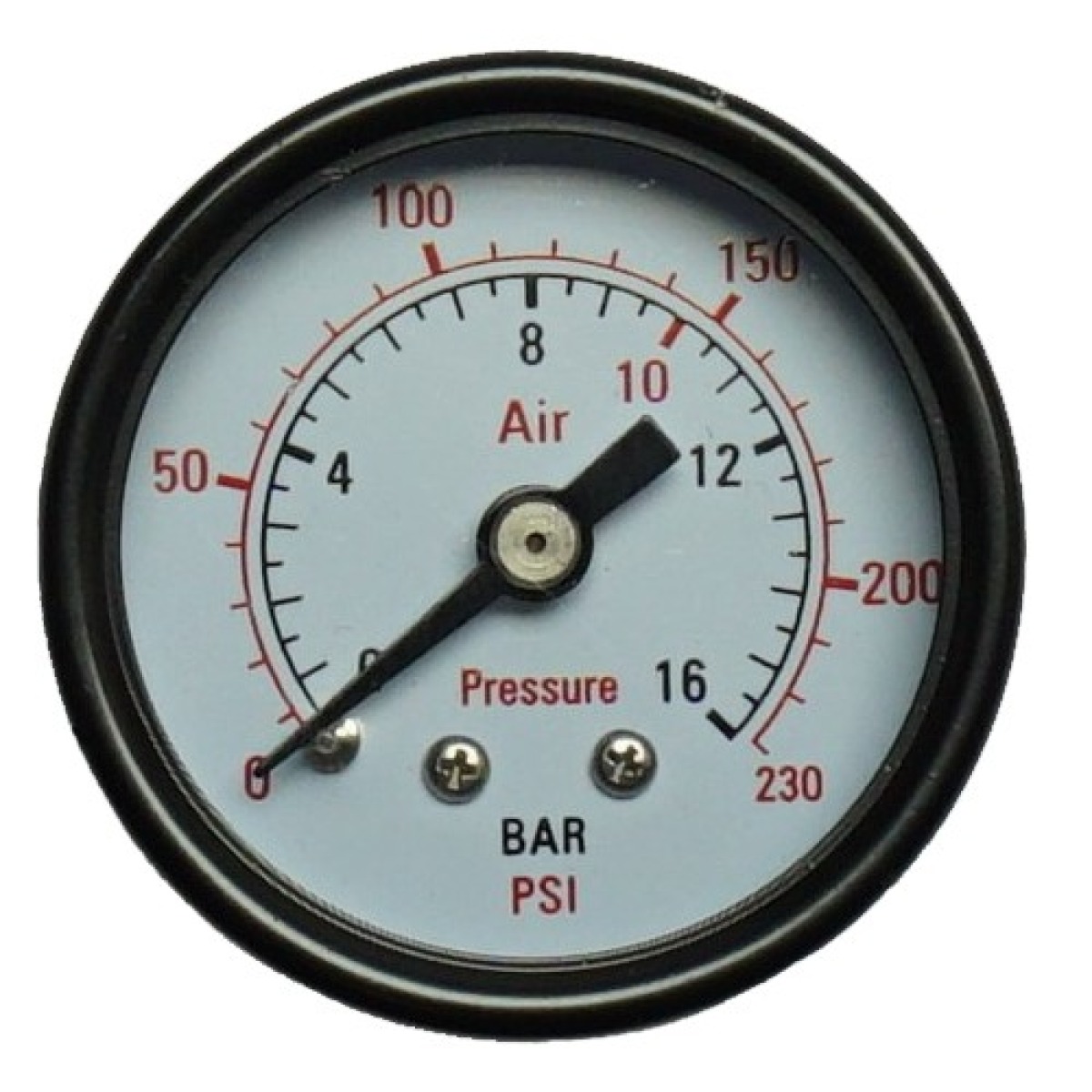 Manometer 16 bar 40 mm - 1/4 Zoll AG hinten Axial