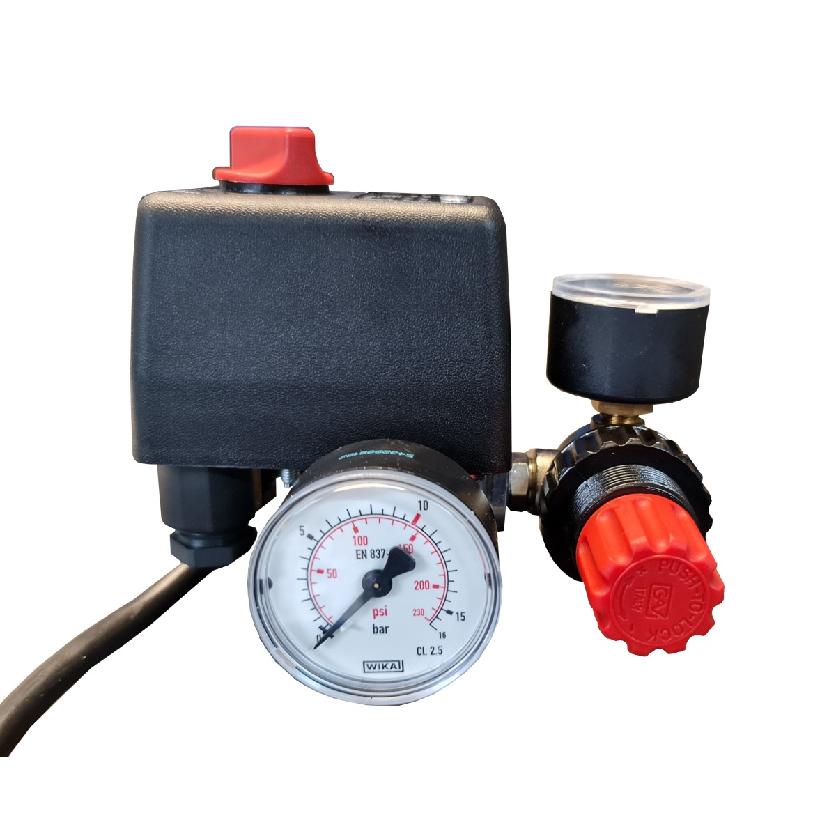 MDR1 Druckschalter inkl. Manometer und Druckregler