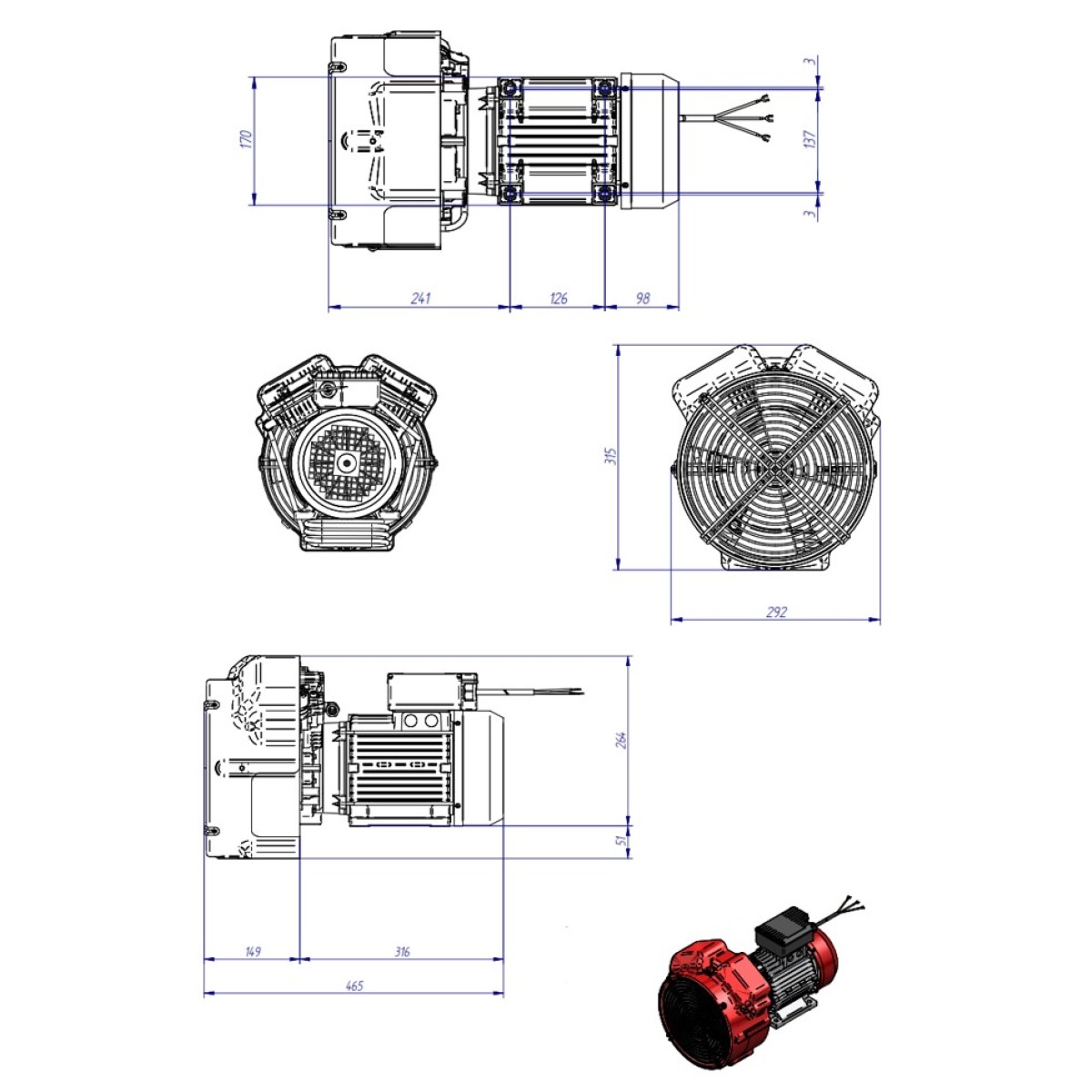 Aggregat Kompressoraggregat ÖLFREI EXTREME 2 HP - 230 V - 30 bar