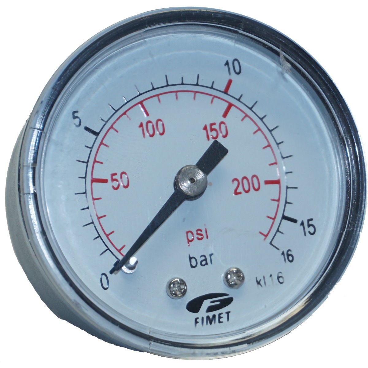 Manometer 20 bar 50 mm - 1-4 Zoll AG hinten Axial