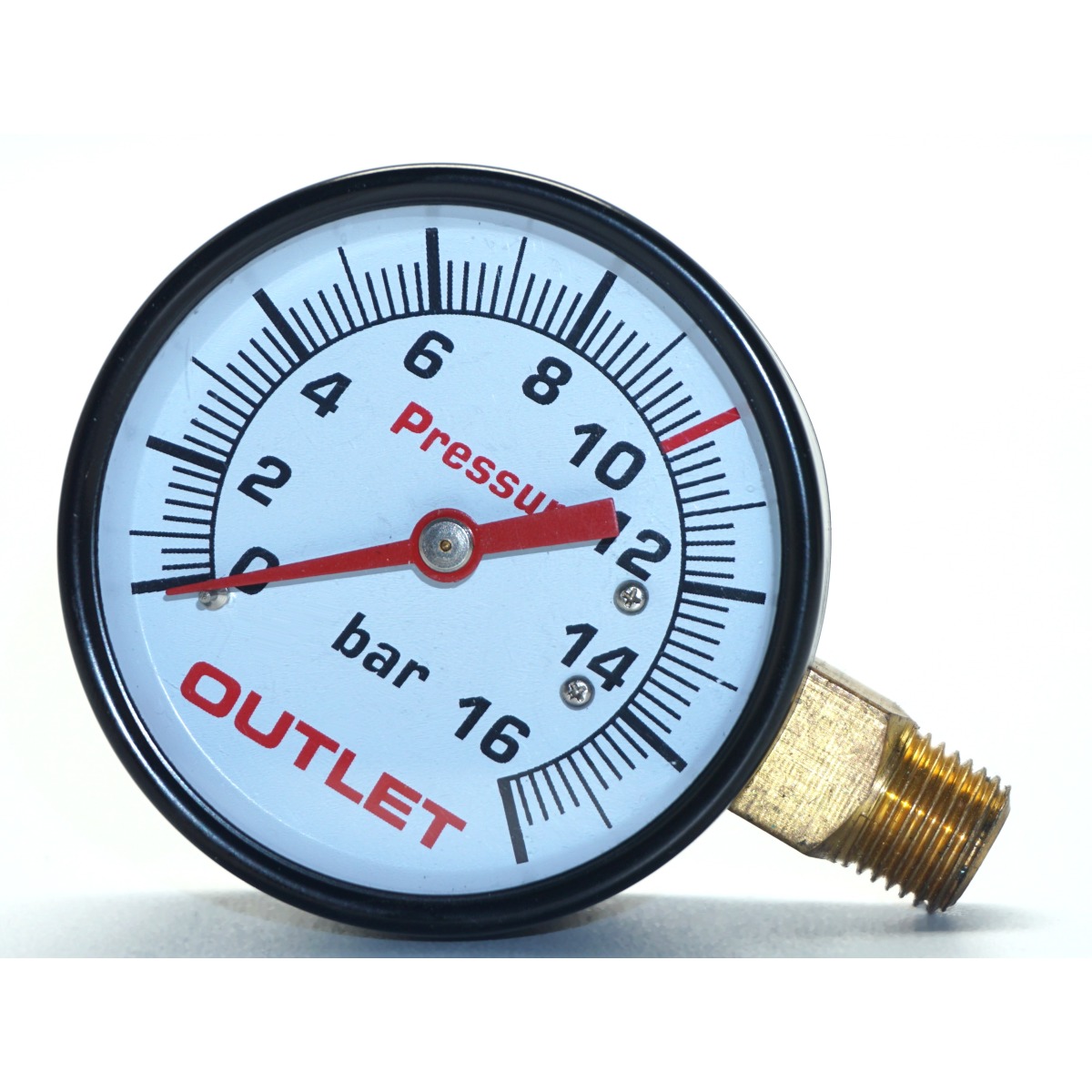 Manometer 16 bar 63 mm - 1-4 Zoll AG rechts