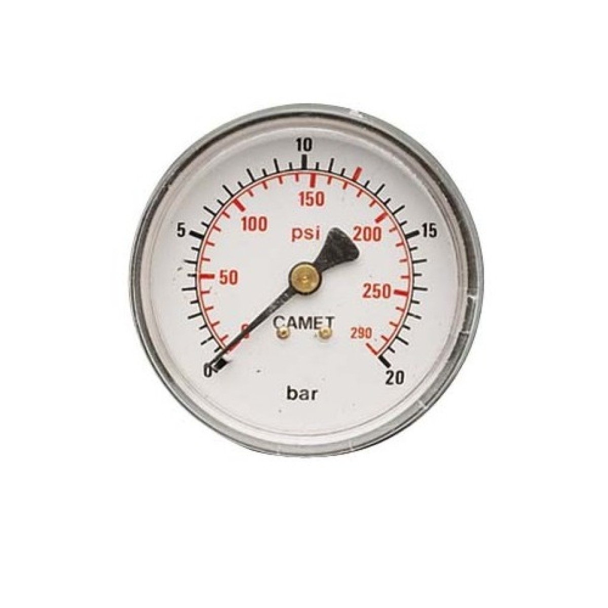 Manometer 16 bar 50 mm - 1-4 Zoll  AG  hinten