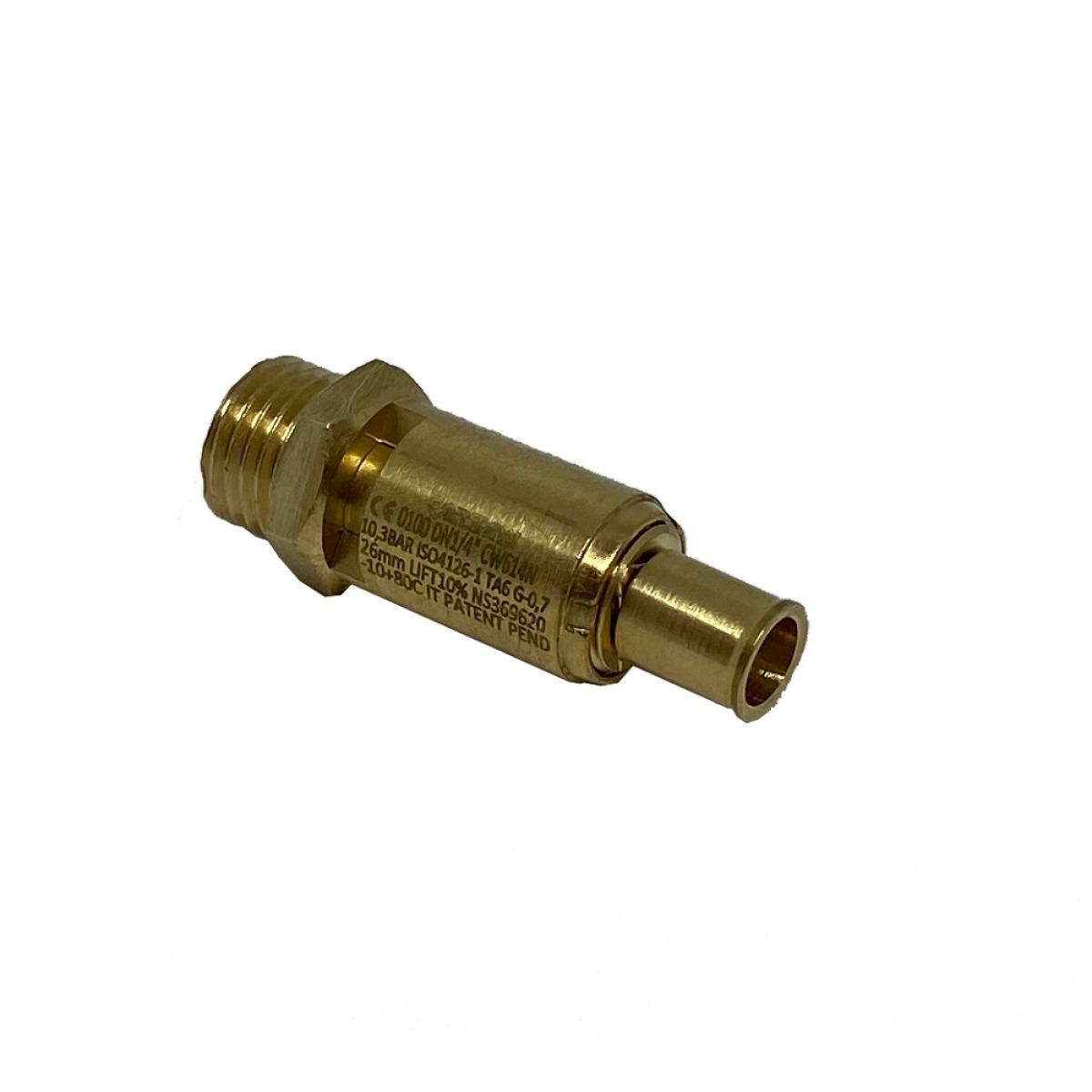 Überdruckventil 11 bar - 1-4 Zoll AG TR PED CERT