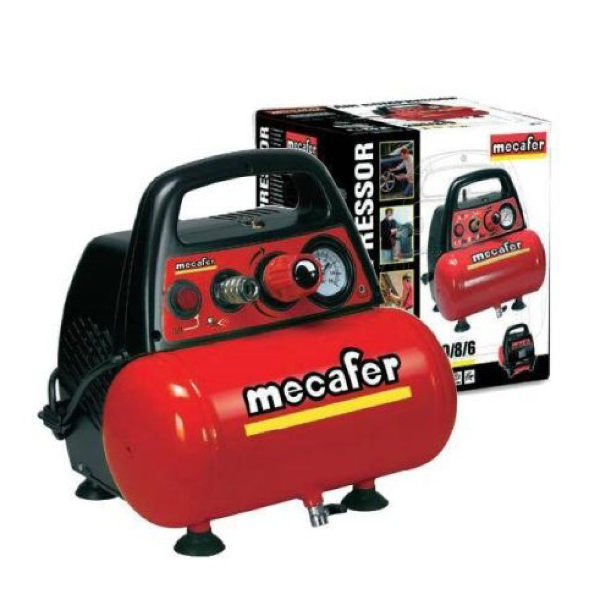 Kompressor NEW VENTO 8 bar - 6 Liter - ölfrei - B-Ware